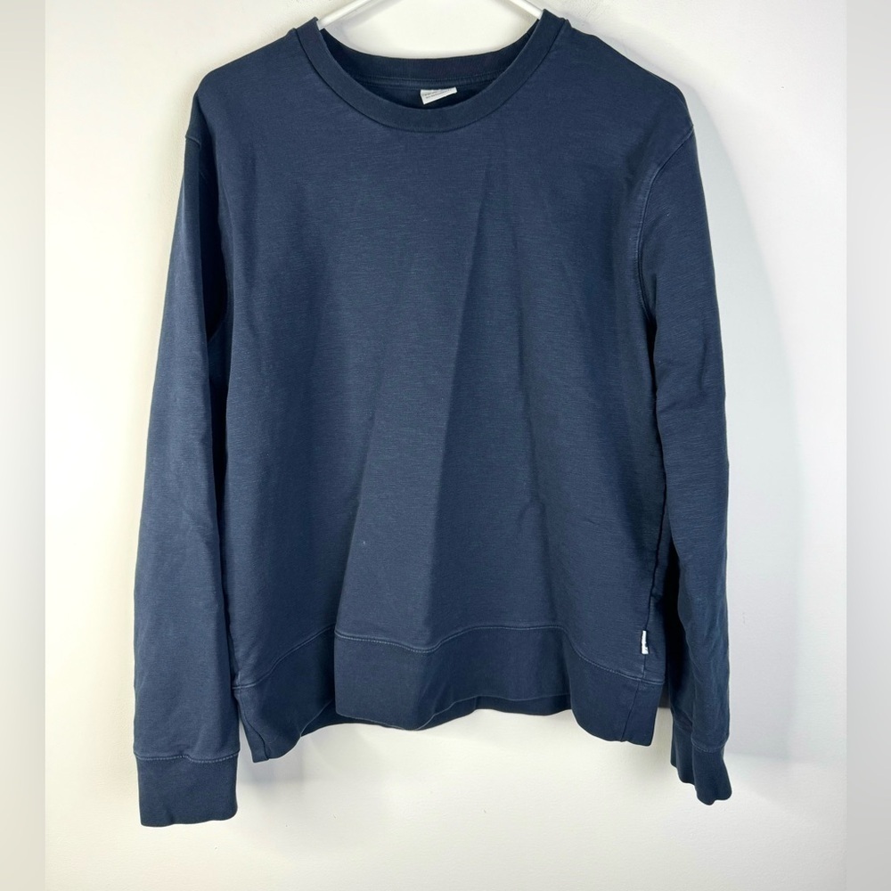 NN07 No Nationality Barrow Crewneck Sweatshirt Pullover Navy Blue M